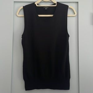 Ann Taylor Black Sleeveless Sweater Shell